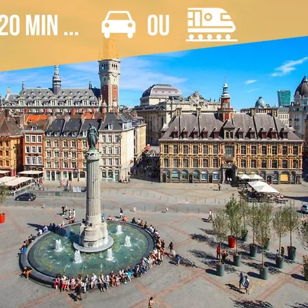 Le Plain Pied - 5min De La Gare Vers Lille - Arras - Lens Apartman Phalempin